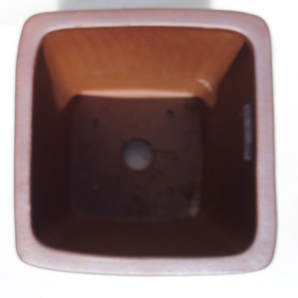 Schaal 17 x 17 x 25,5 cm bruin - UITSLUITEND PERSOONLIJK AFHALEN OF PALLETVERVOER