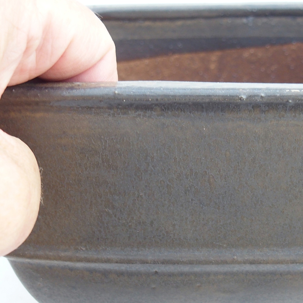 Bonsaischaal van keramiek 10,5 x 10,5 x 7 cm, roze