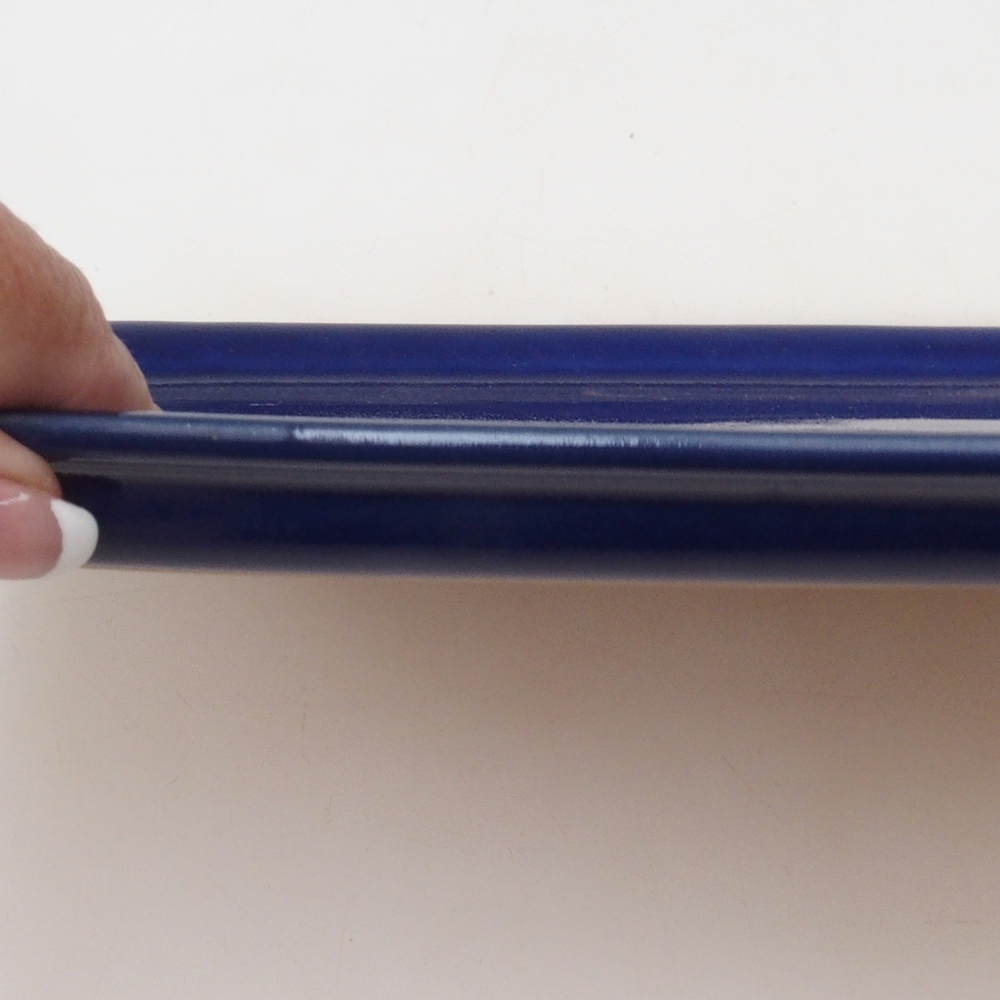 Keramische schotel H09 - 28,5 x 19,5 x 1,5 cm - blauw