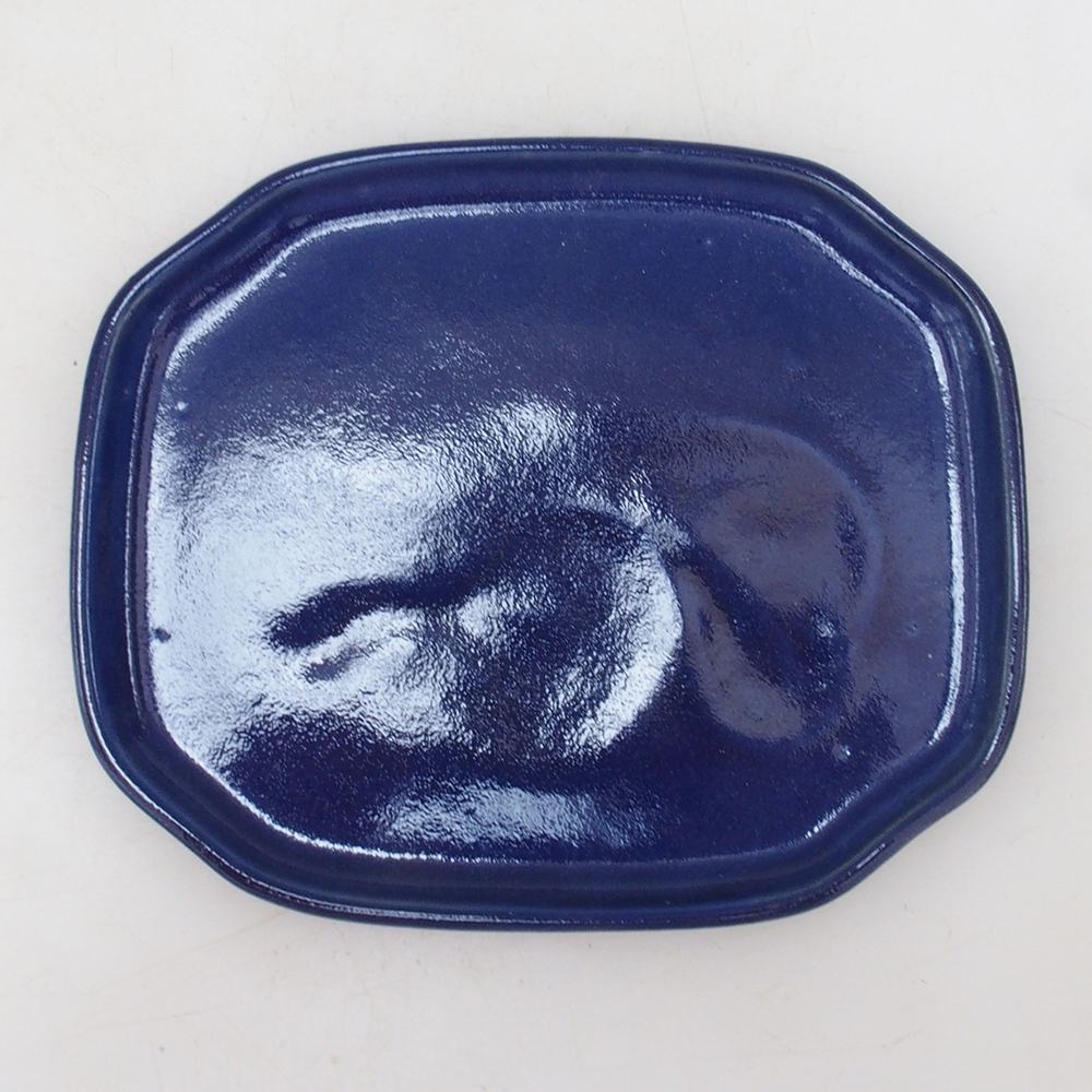 Bonsai kom + schotel H32 - blauw