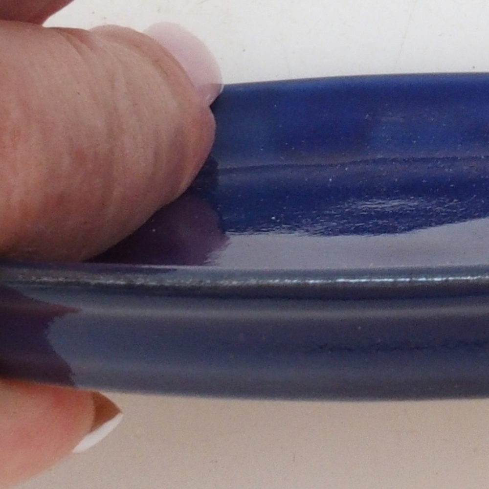 Keramisch schoteltje H04 - 10,5 x 8 x 1 cm - blauw