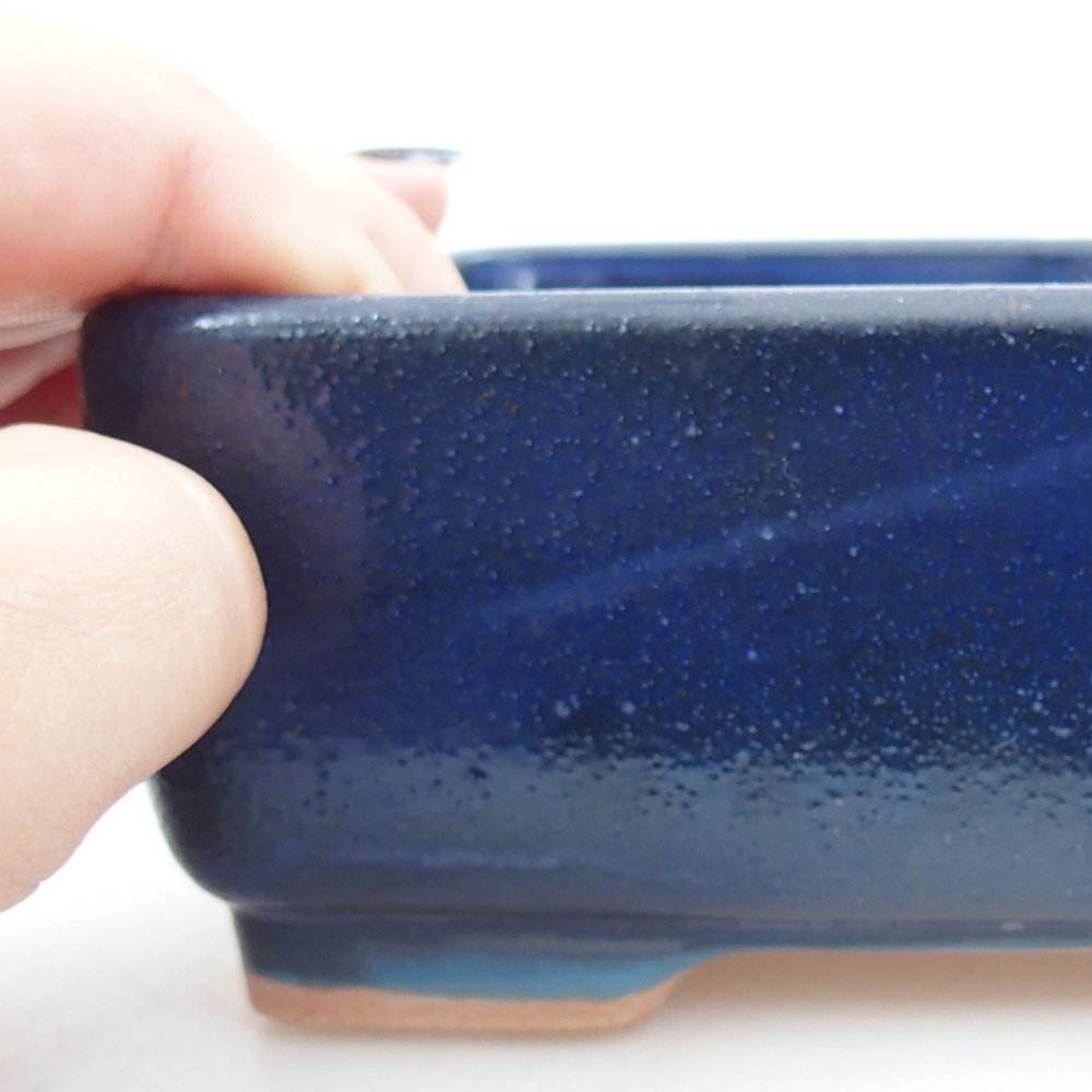 Bonsaischaal van keramiek 22 x 17 x 5 cm, groen