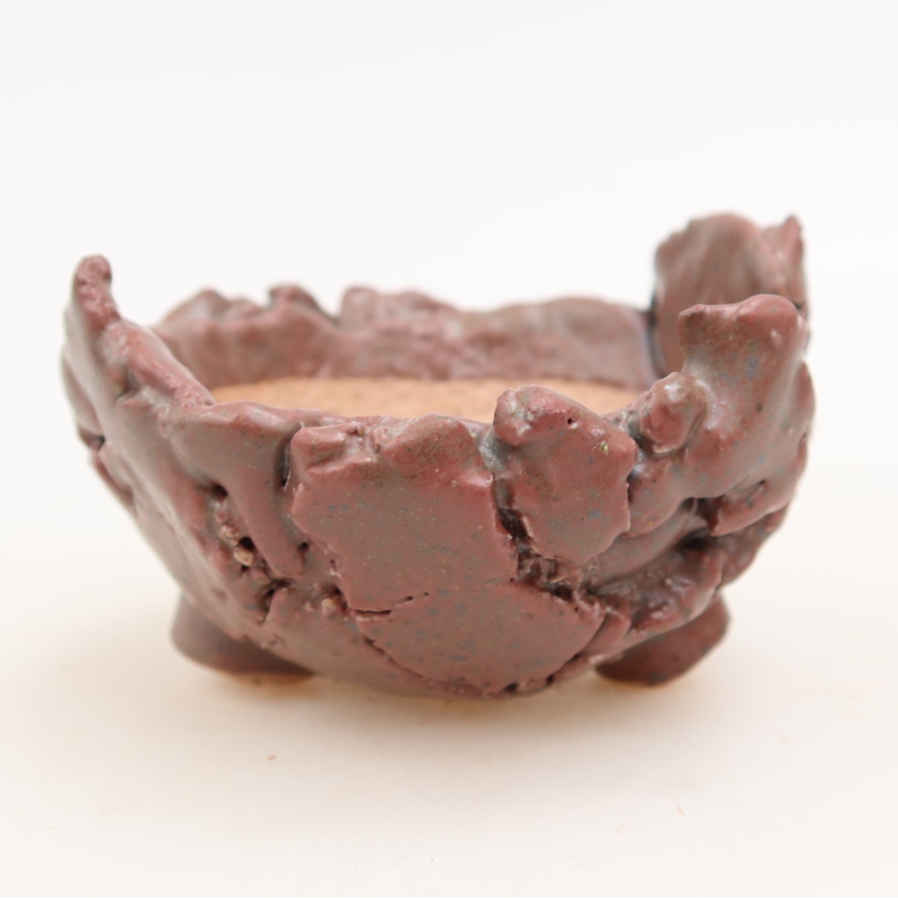 Keramische schaal  9,5 x 9 x 5 cm, kleur: roze