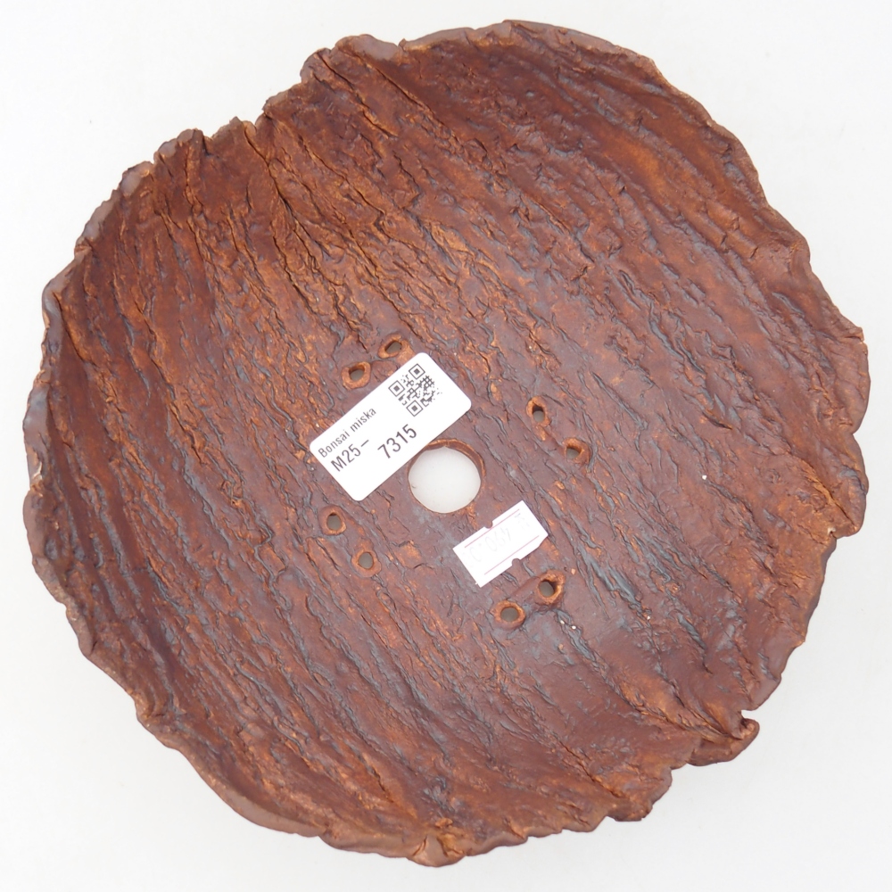 Keramisch Schelp 18,5 x 18,5 x 8 cm , kleur bruin