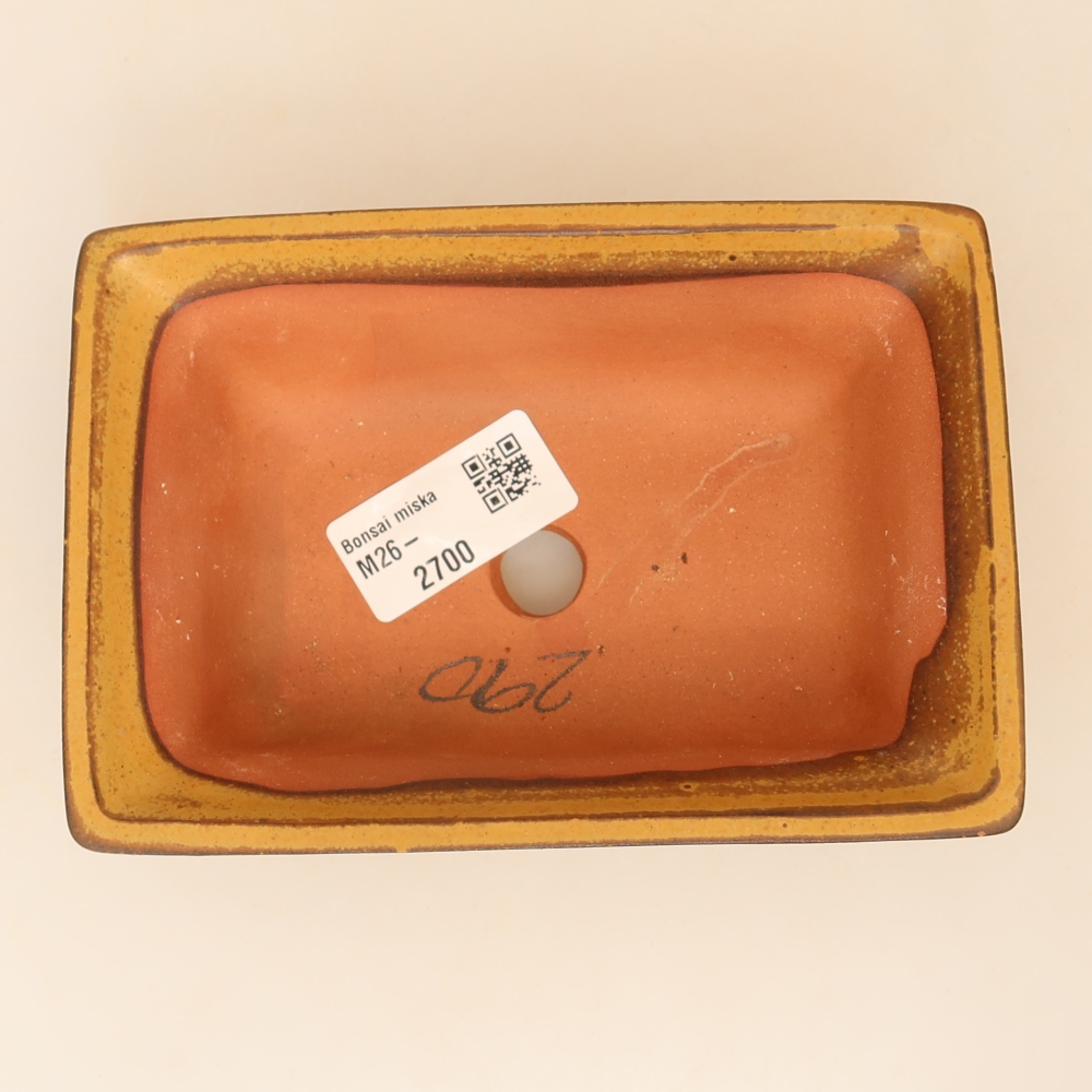 Keramische schaal  14,5 x 10 x 5 cm, kleur: geel
