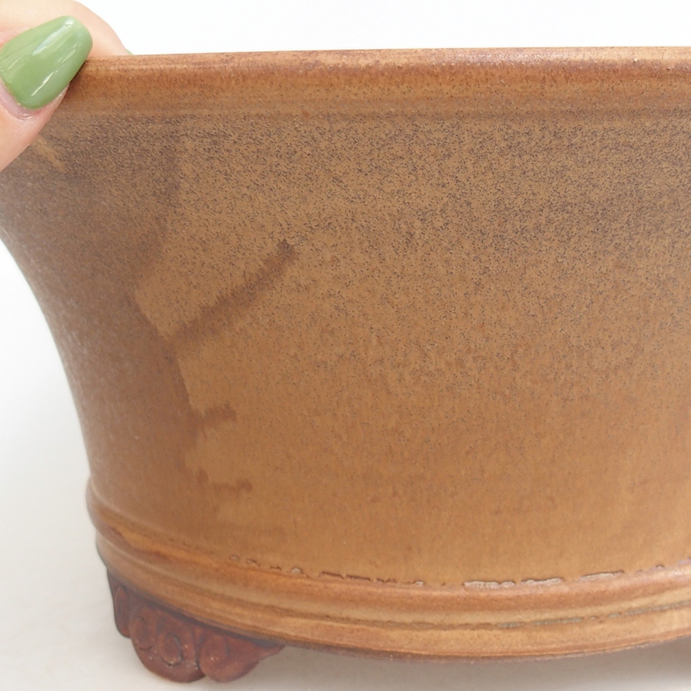 Bonsaischaal van keramiek 32 x 32 x 14 cm, roze