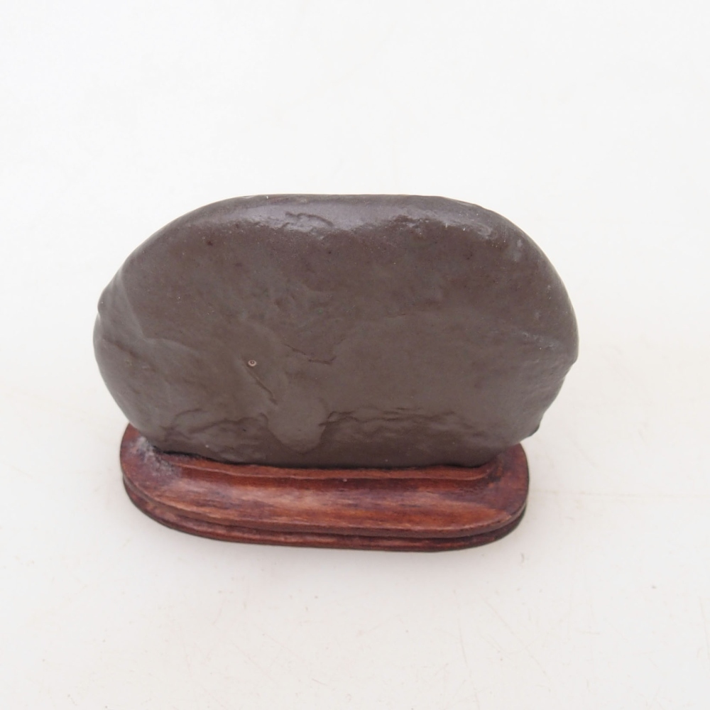 Suiseki - Steen met DAI (houten basis)