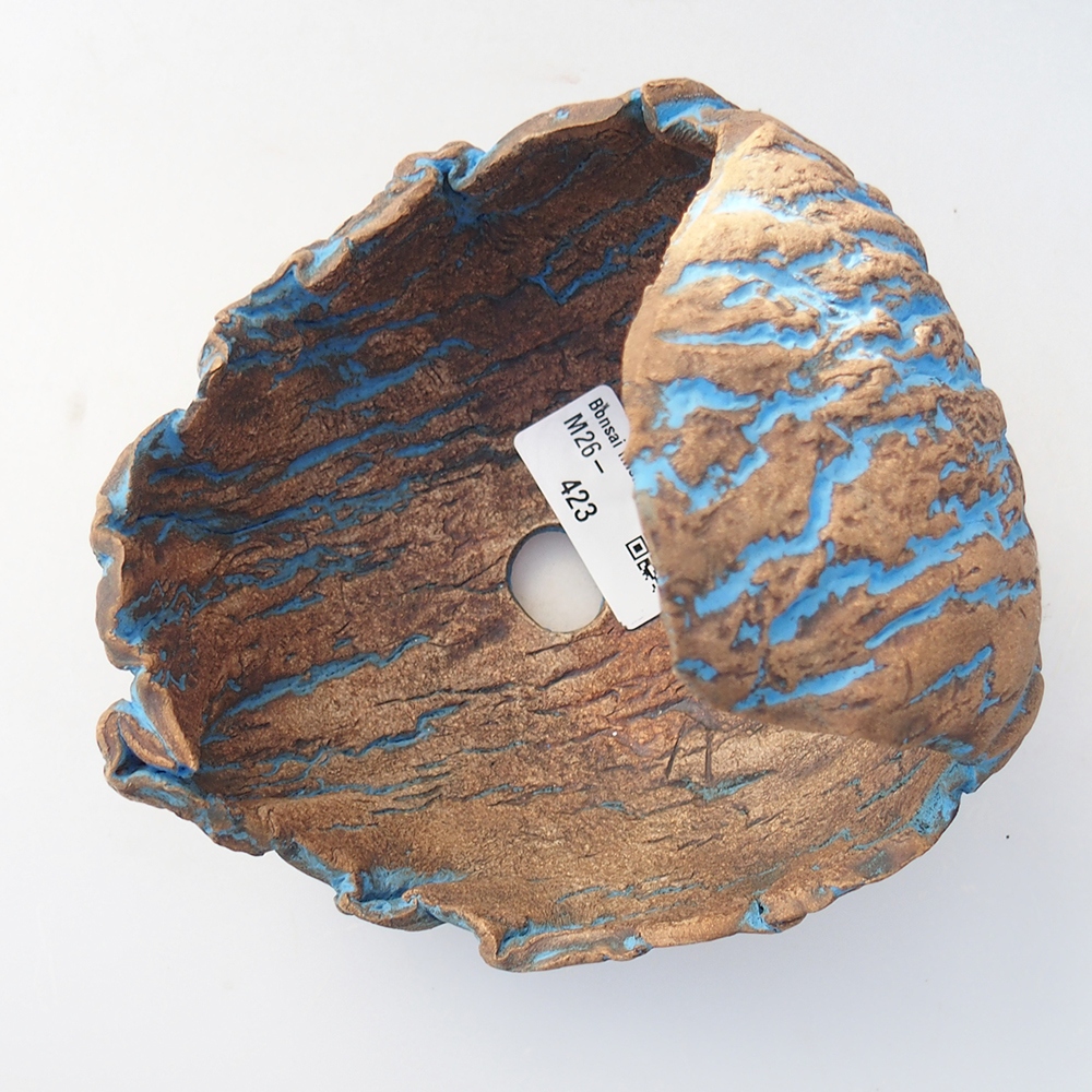 Keramische schaal 14 x 13 x 14 cm , kleur geel