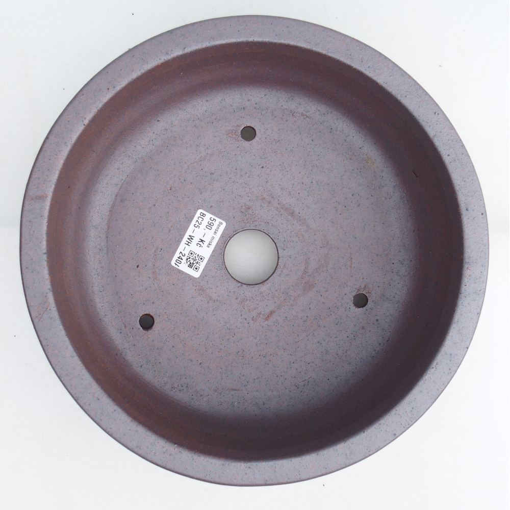 Bonsaischaal van keramiek 25,5 x 25,5 x 9,5 cm, metaalkleur