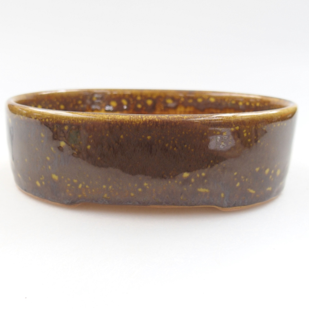 Bonsaischaal van keramiek 22 x 17 x 5 cm, groen