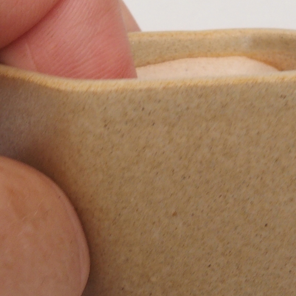 Mini bonsaischaal 5 x 5 x 5 cm, bruin