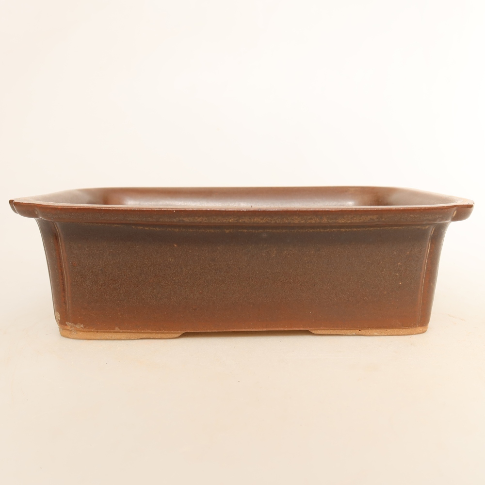 Keramische schaal  20 x 15,5 x 5,5 cm, kleur bruin