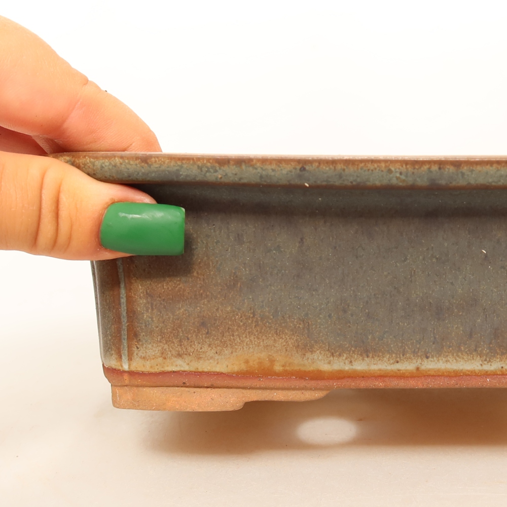 Keramische schaal  20 x 15,5 x 6 cm, kleur bruin