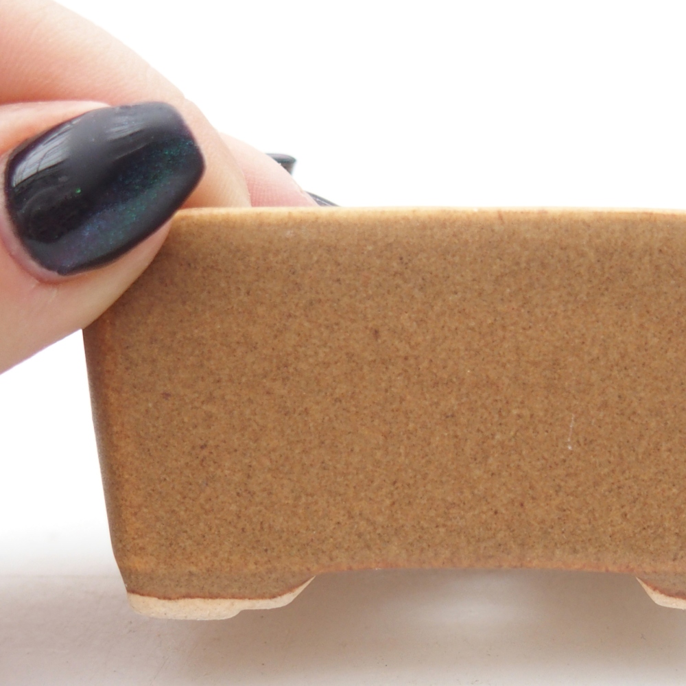 Mini bonsaischaal 7 x 5 x 3,5 cm, bruin