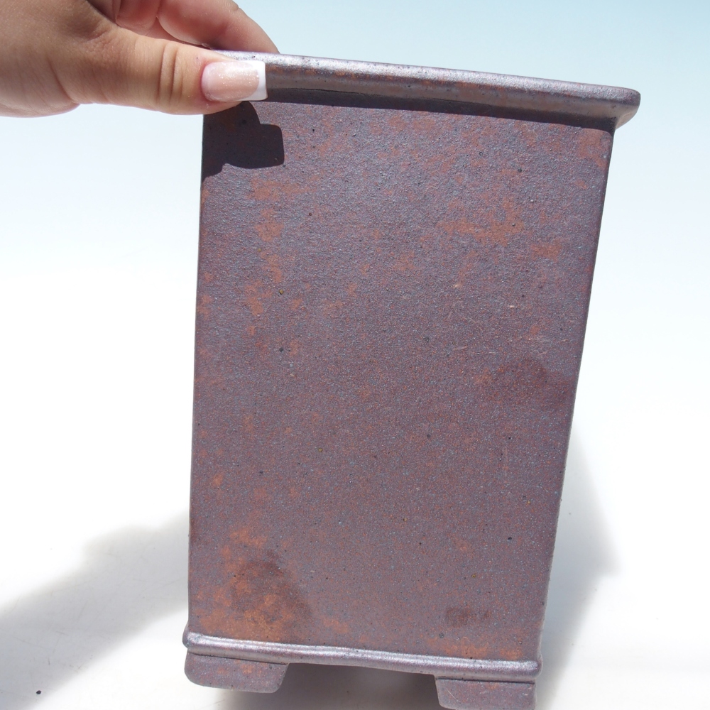 Kom 14 x 14 x 20 cm bruin