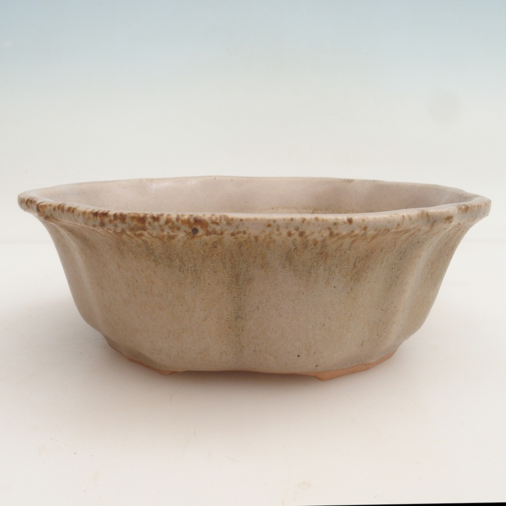 Bonsaischaal H06 - 14,5 x 14,5 x 5 cm - beige