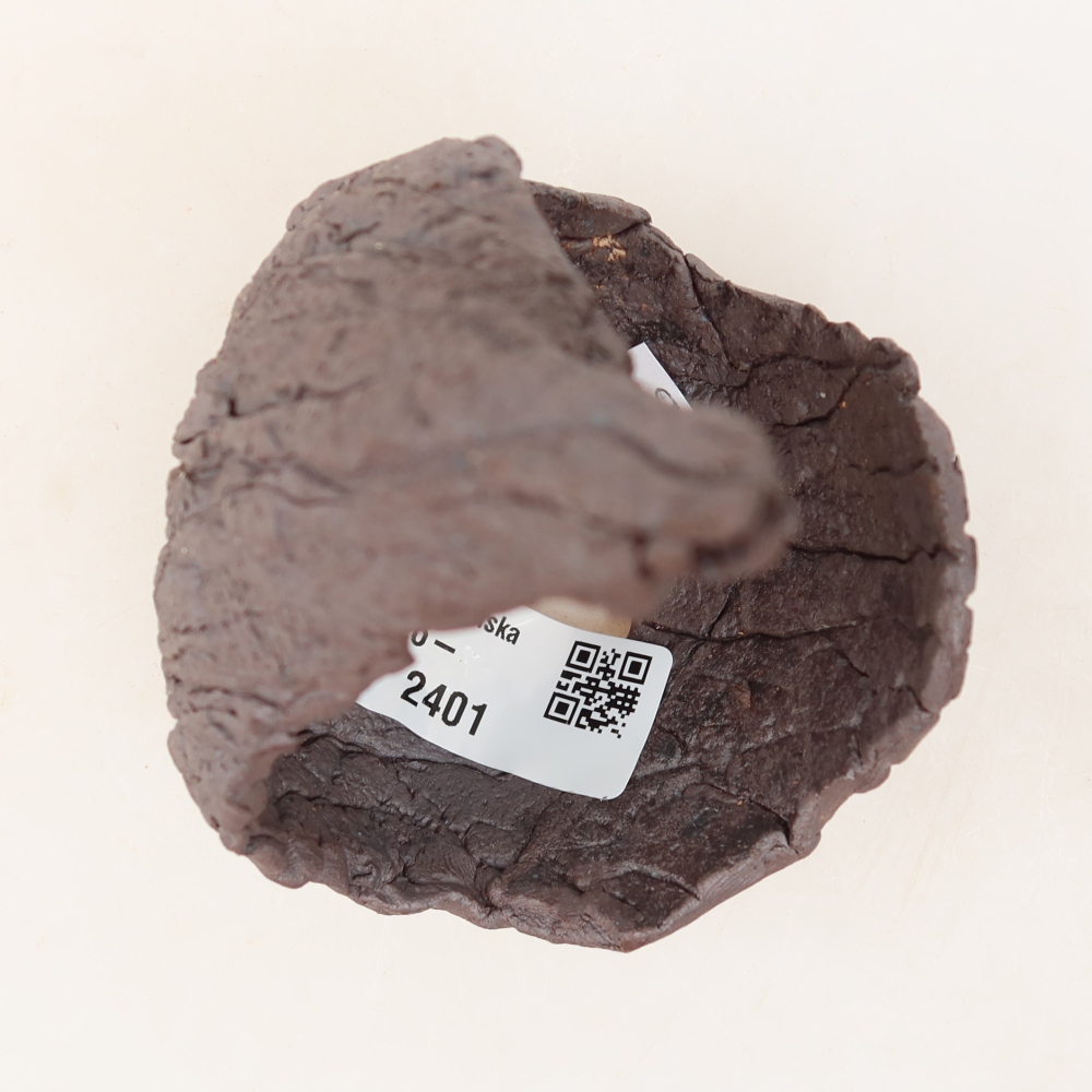 Keramische schaal  7,5 x 8 x 13 cm, kleur bruin