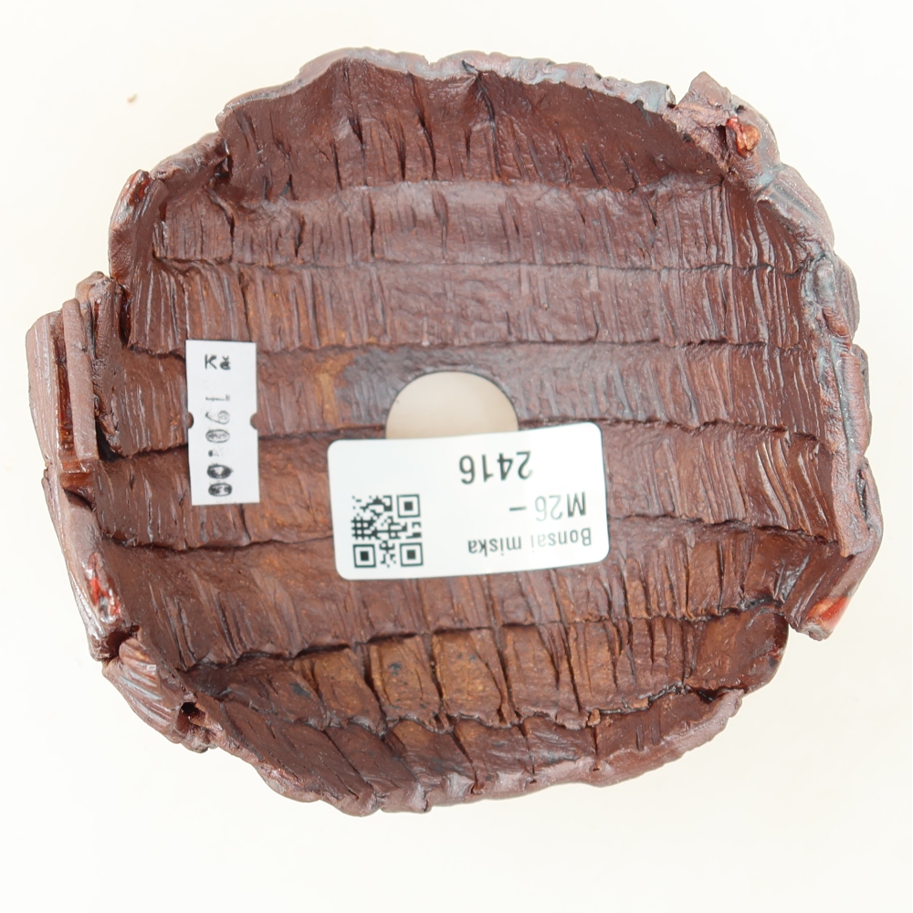 Keramische schaal  9,5 x 9,5 x 7 cm, kleur bruin
