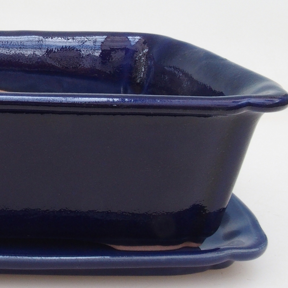 Bonsai kom + schotel H50 - blauw