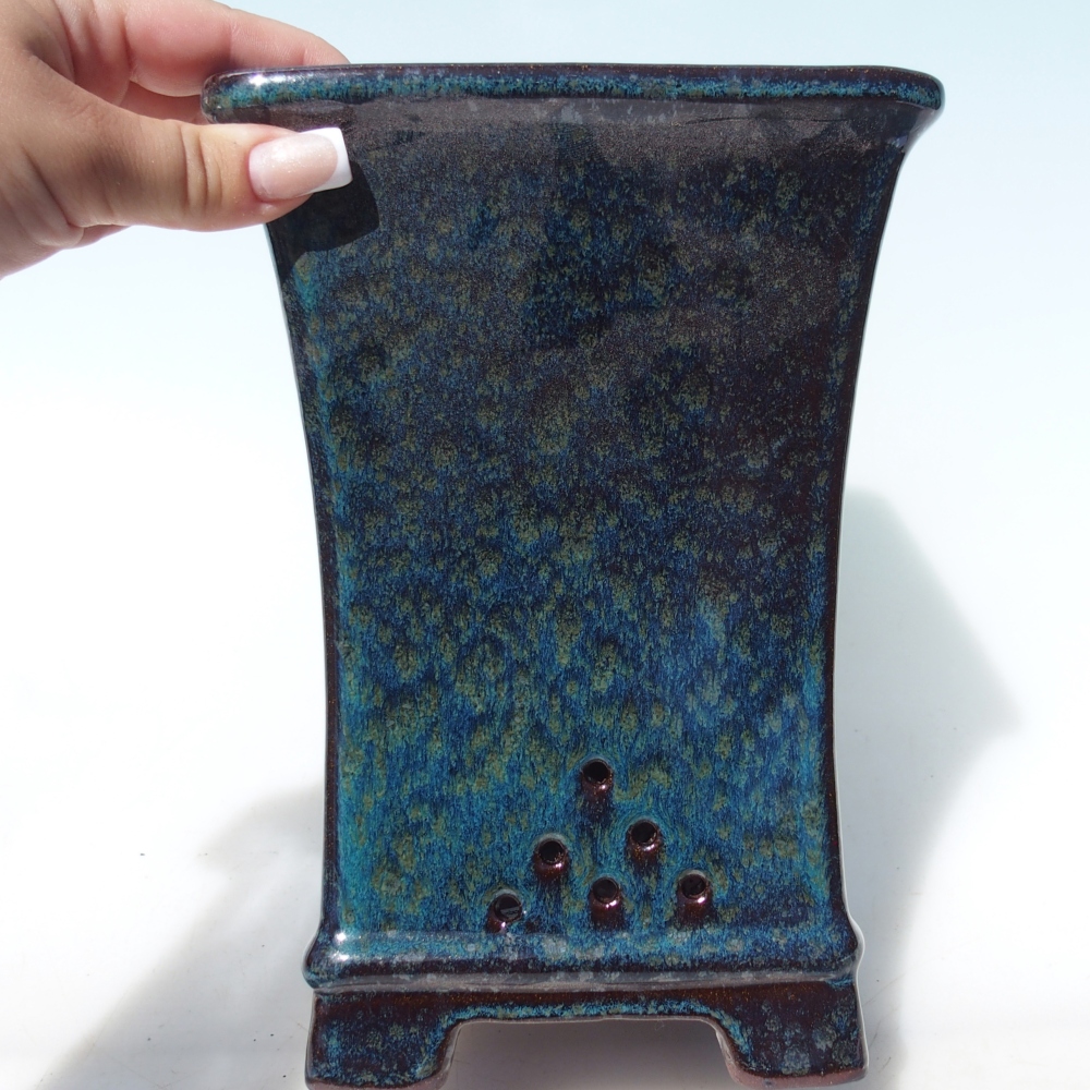 Kom 15 x 15 x 21 cm groen