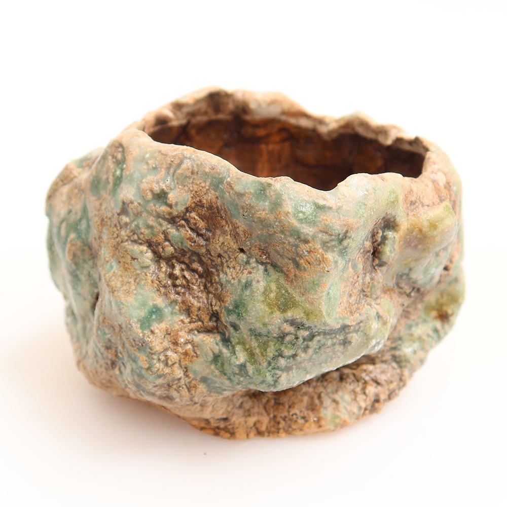 Keramische schaal  5,5 x 5,5 x 5,5 cm , kleur groen