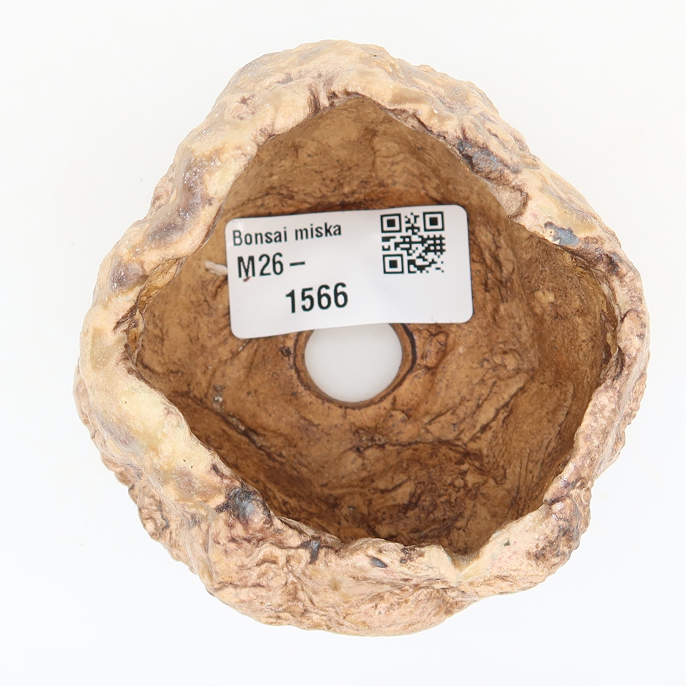 Keramische schaal  6 x 5,5 x 6 cm , kleur bruin