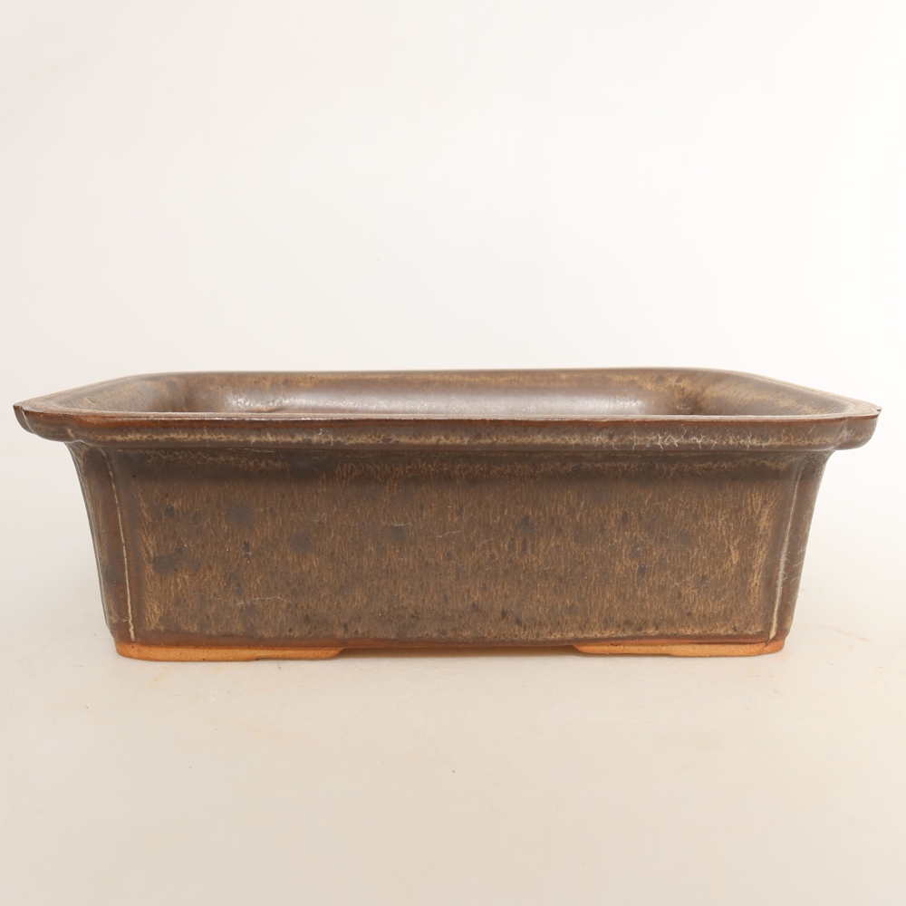 Keramische schaal  20 x 15,5 x 5,5 cm, kleur bruin