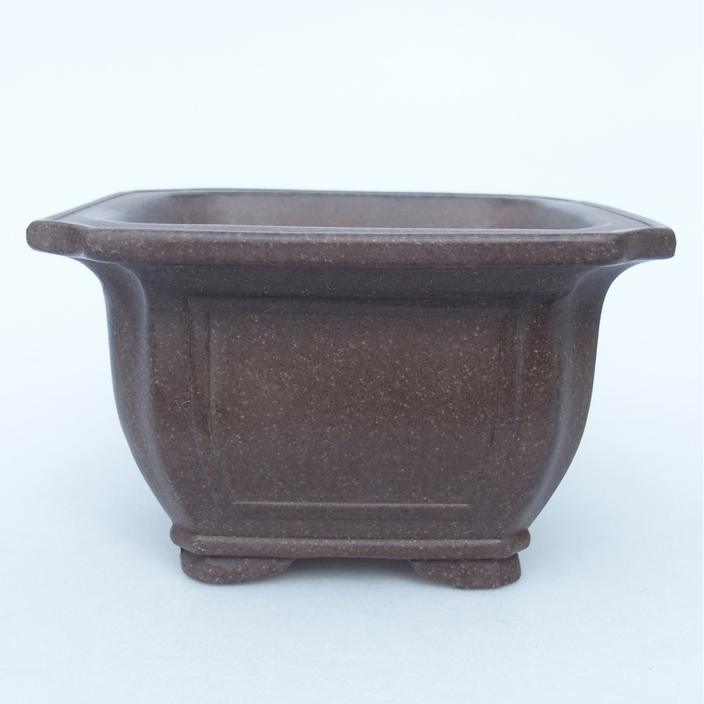 Schaal 12 x 12 x 7,5 cm bruin oker