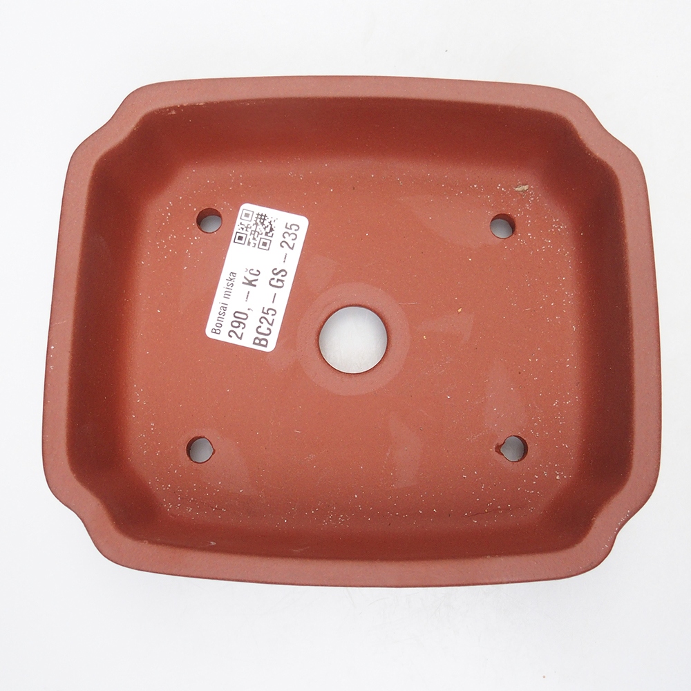 Schaal 15 x 13 x 4,5 cm baksteenkleur