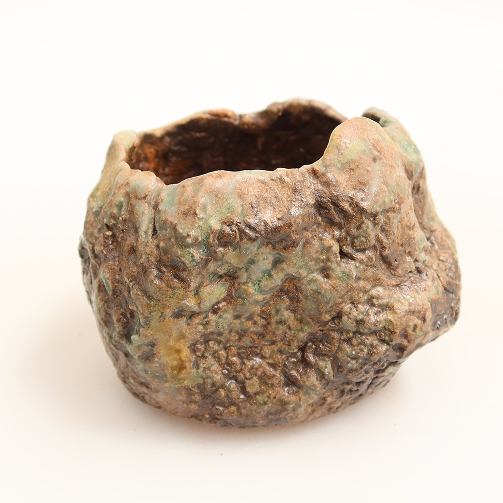 Keramische schaal  6 x 5 x 6 cm, kleur groen