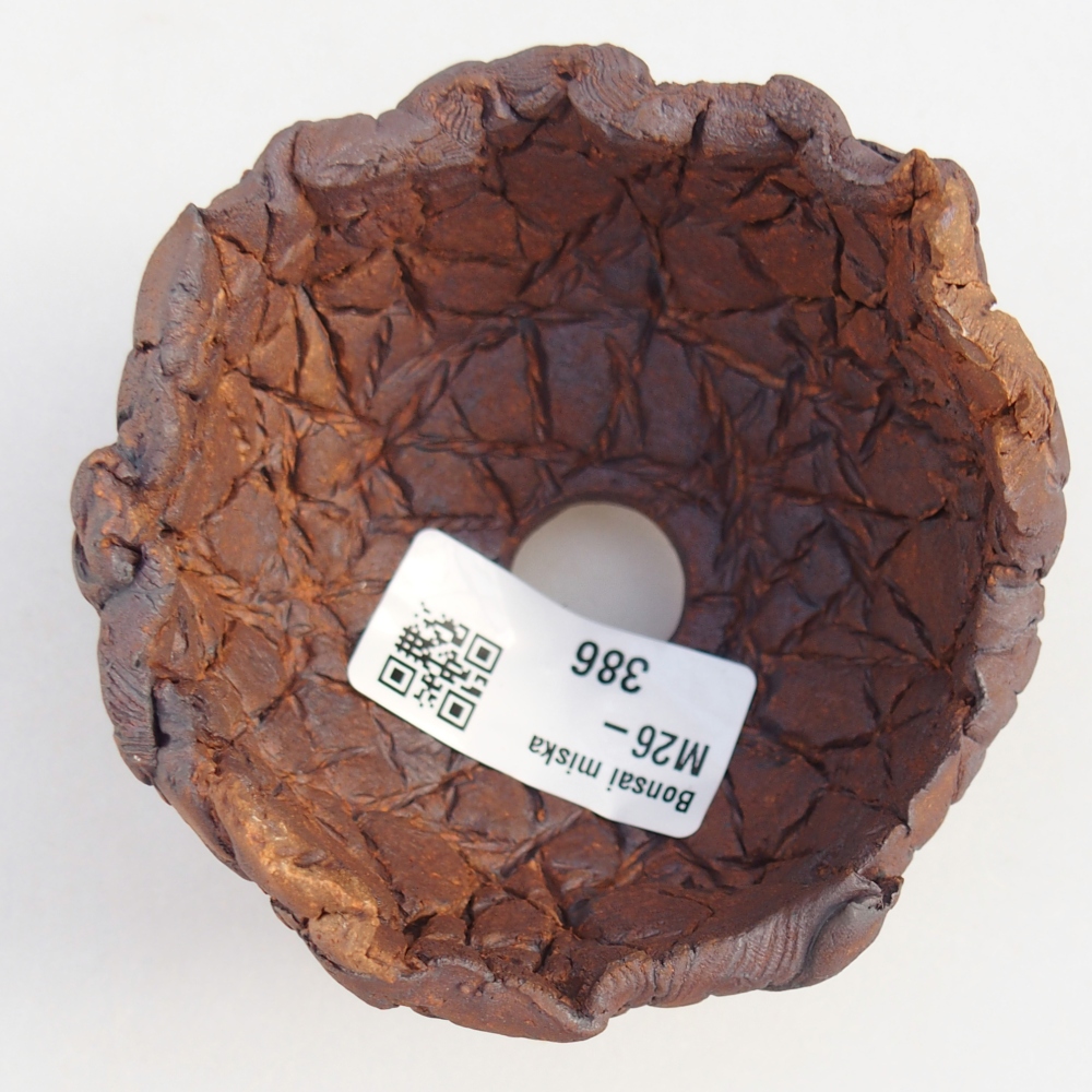 Keramisch Schelp 8,5 x 8 x 6 cm , kleur bruin