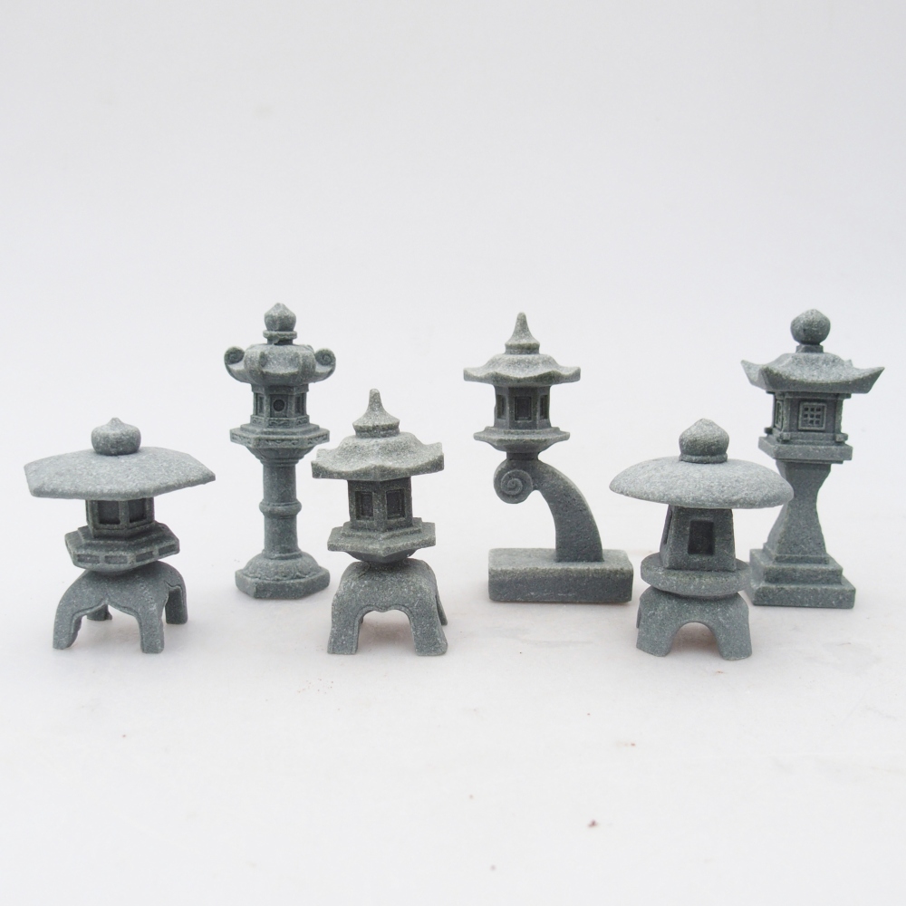 Metalen figuur 6 stuks