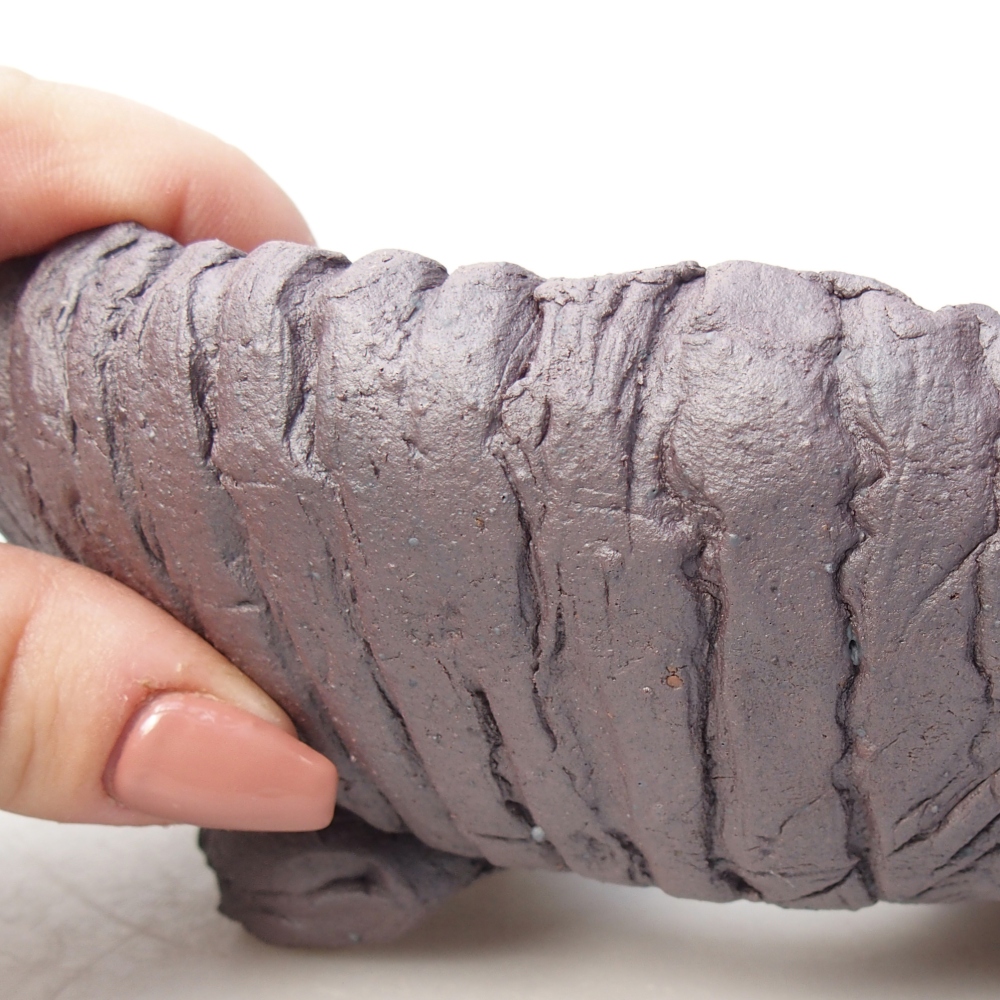 Bonsaischaal van keramiek 16,5 x 16,5 x 6,5 cm, metaalkleur