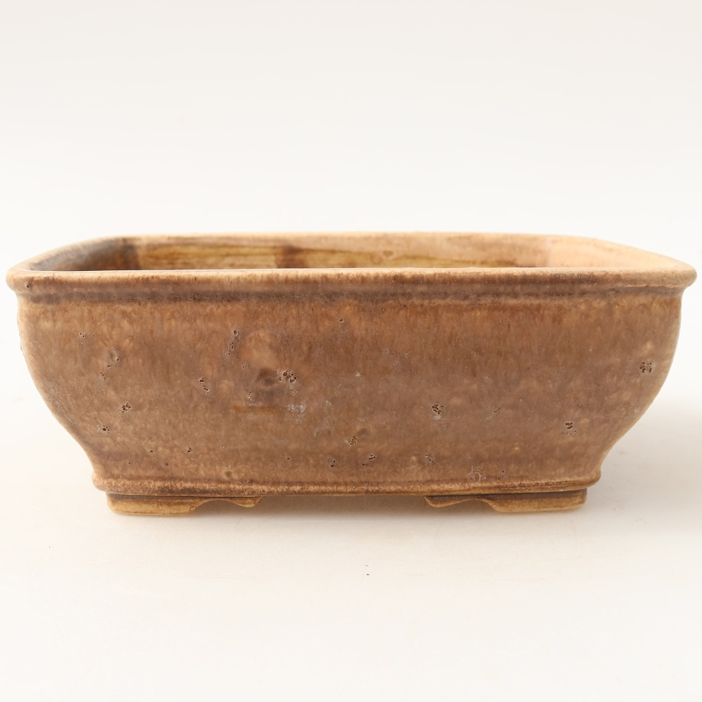 Keramische bonsaipot 15 x 12,5 x 5,5 cm, kleur roze