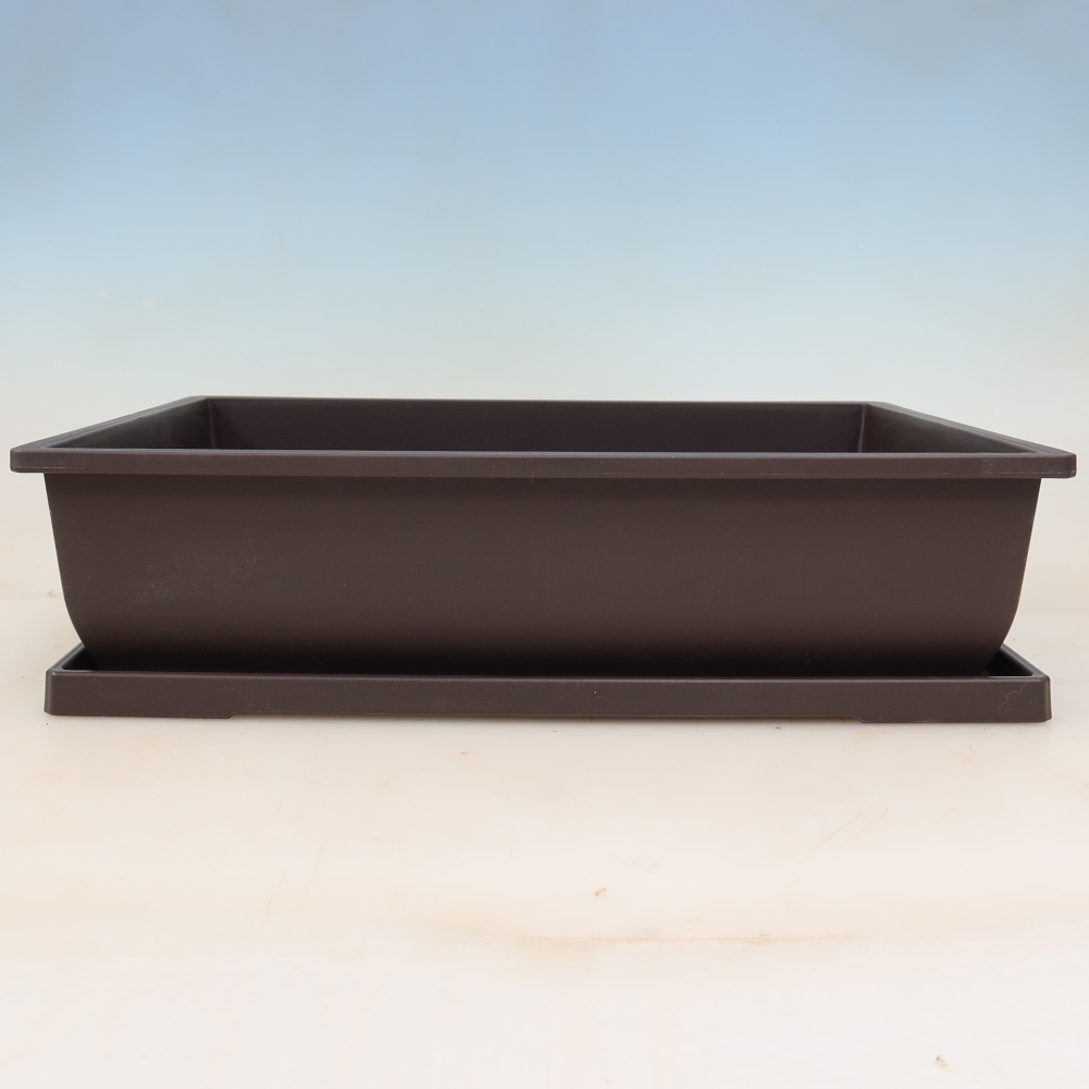 Bonsai-pot + onderpot van kunststof MP-6 - 41 x 30,5 x 10 cm