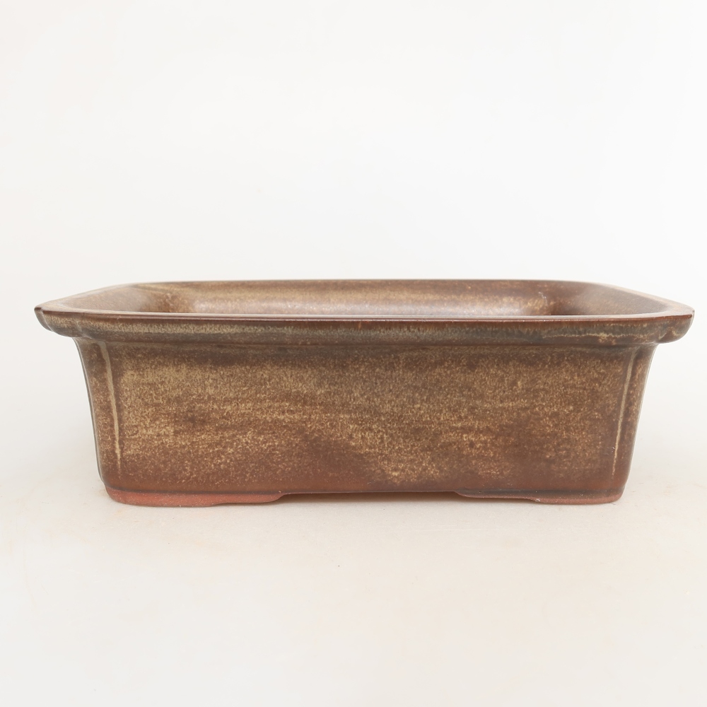 Keramische schaal  20 x 15,5 x 5,5 cm, kleur bruin