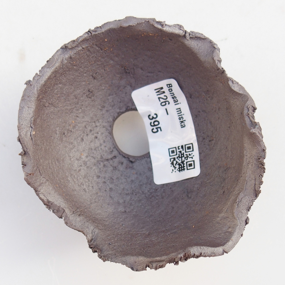 Keramische schaal 8,5 x 8 x 5,5 cm , metaalkleur