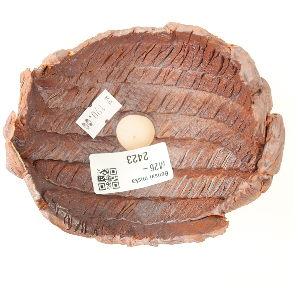 Keramische schaal  10,5 x 9,5 x 8,5 cm, kleur bruin