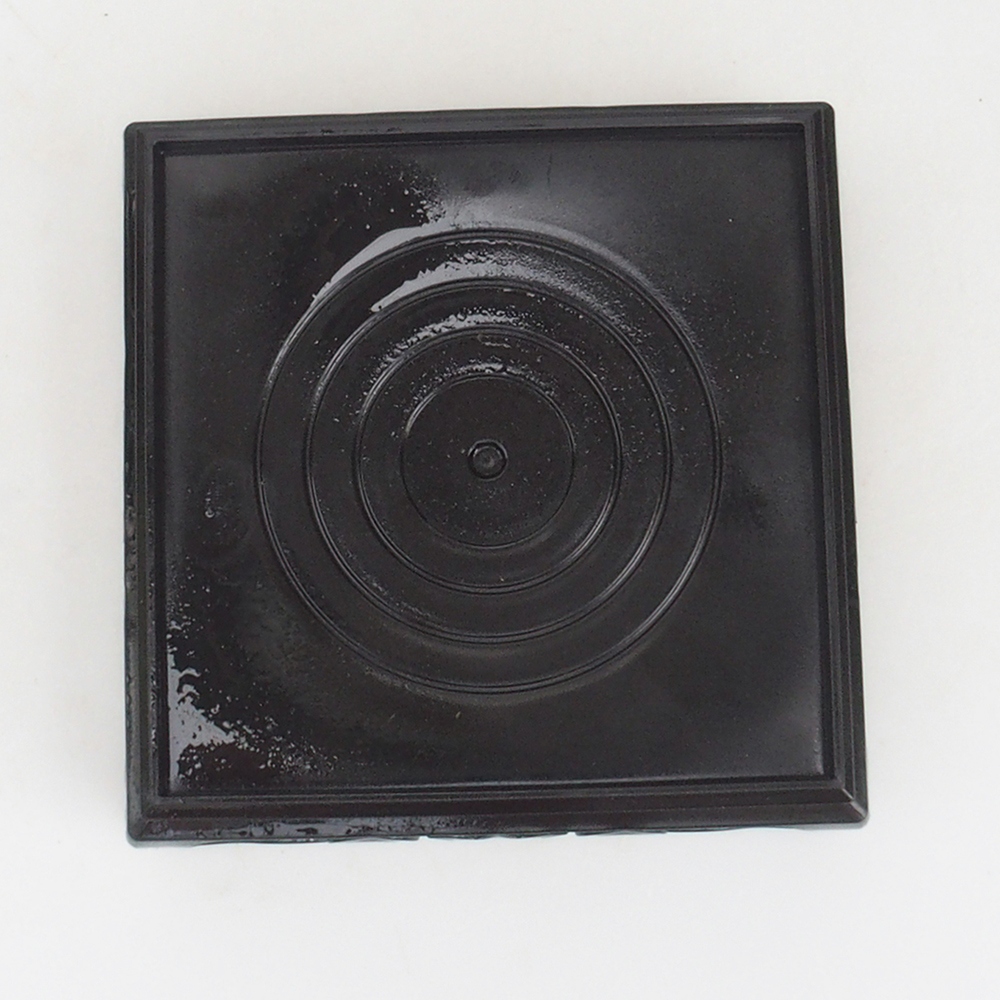 Bonsai tafel kunststof vierkant 12,5 x 12,5 x 4 cm, kleur zwart