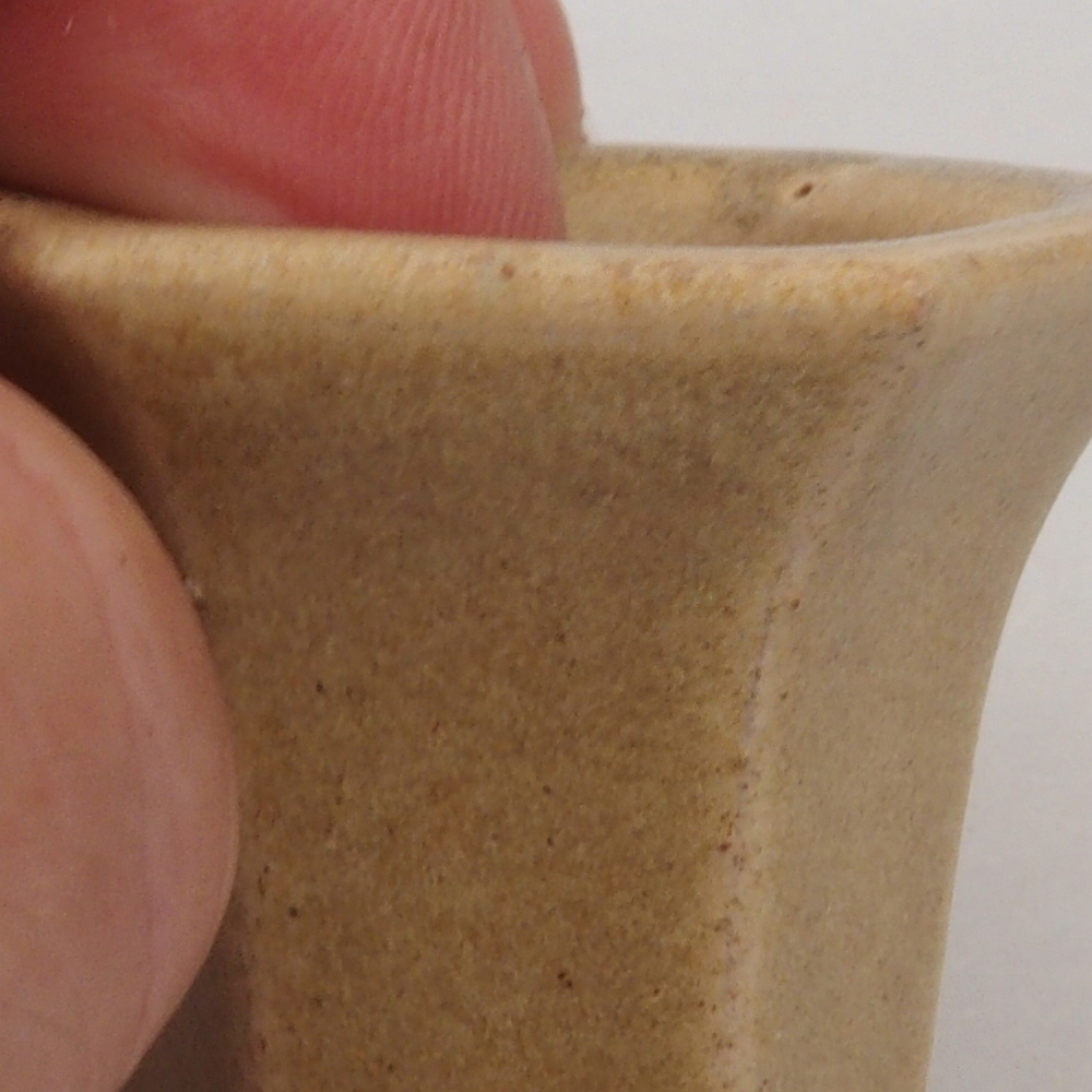 Mini bonsaischaal 4 x 3,5 x 3 cm, bruin