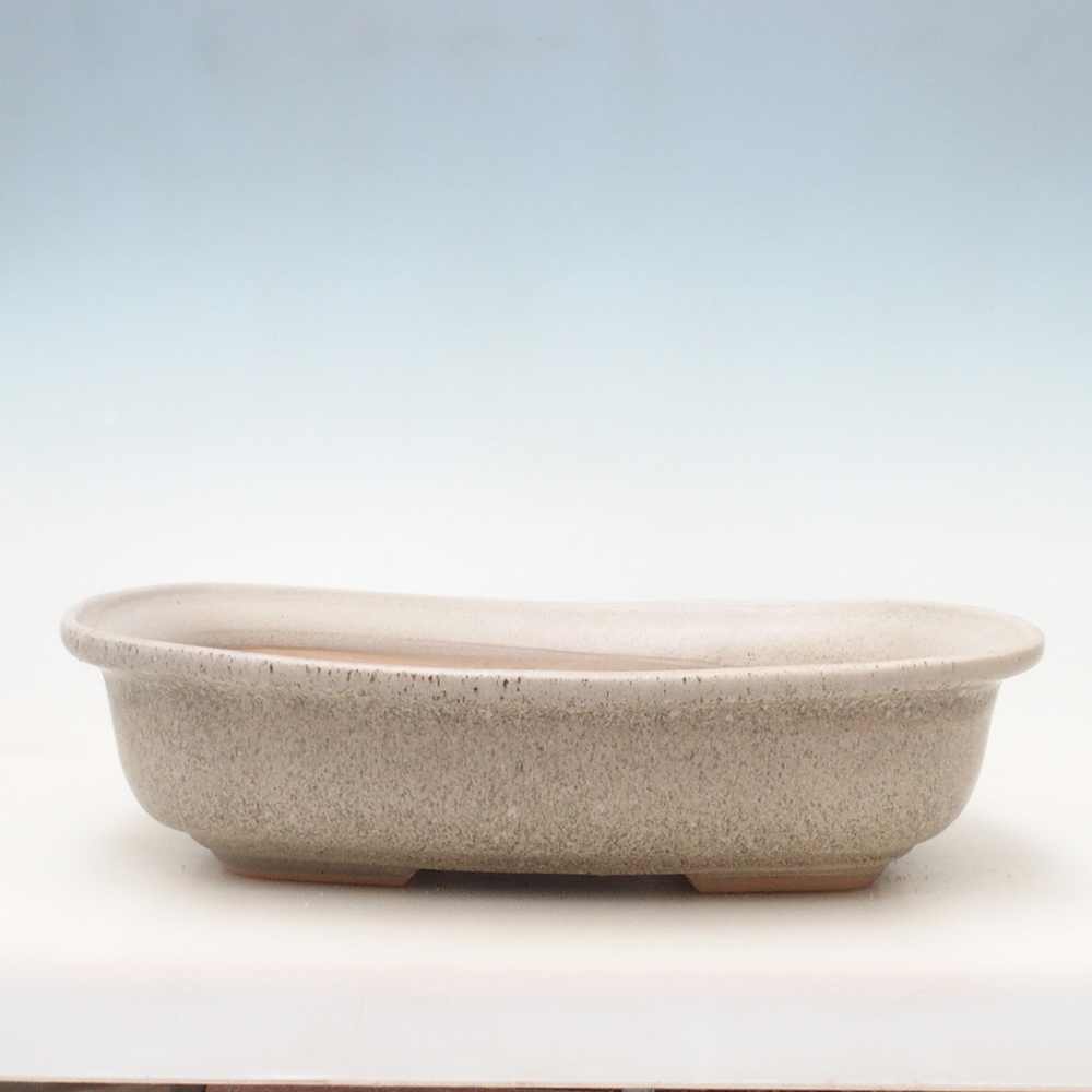 Bonsai kom + schotel H10 - 37 x 28 x 9 cm - beige