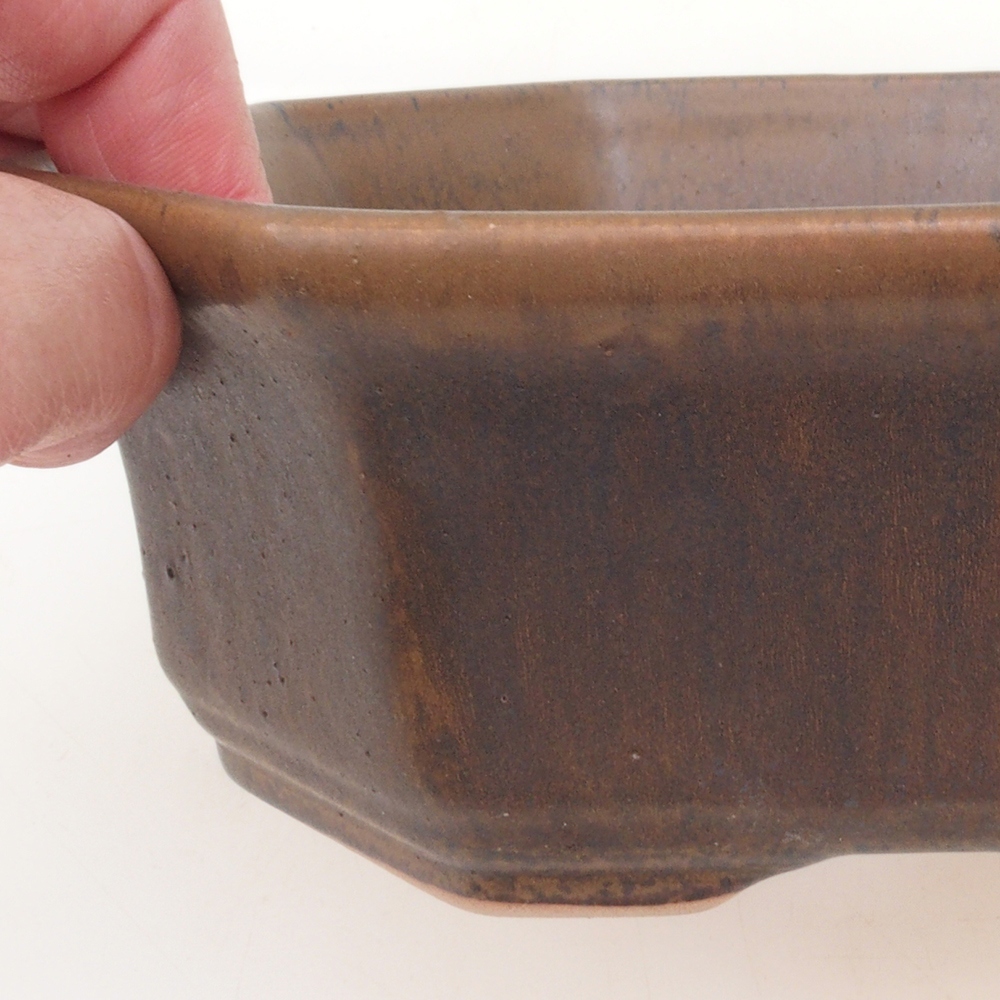 Bonsaischaal H14 - 17,5 x 17,5 x 6 - bruin