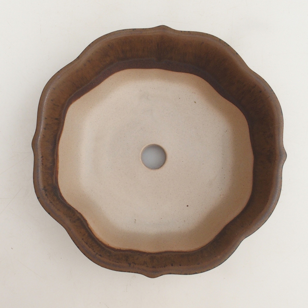 Bonsaischaal H06 - 14,5 x 14,5 x 5 cm - bruin