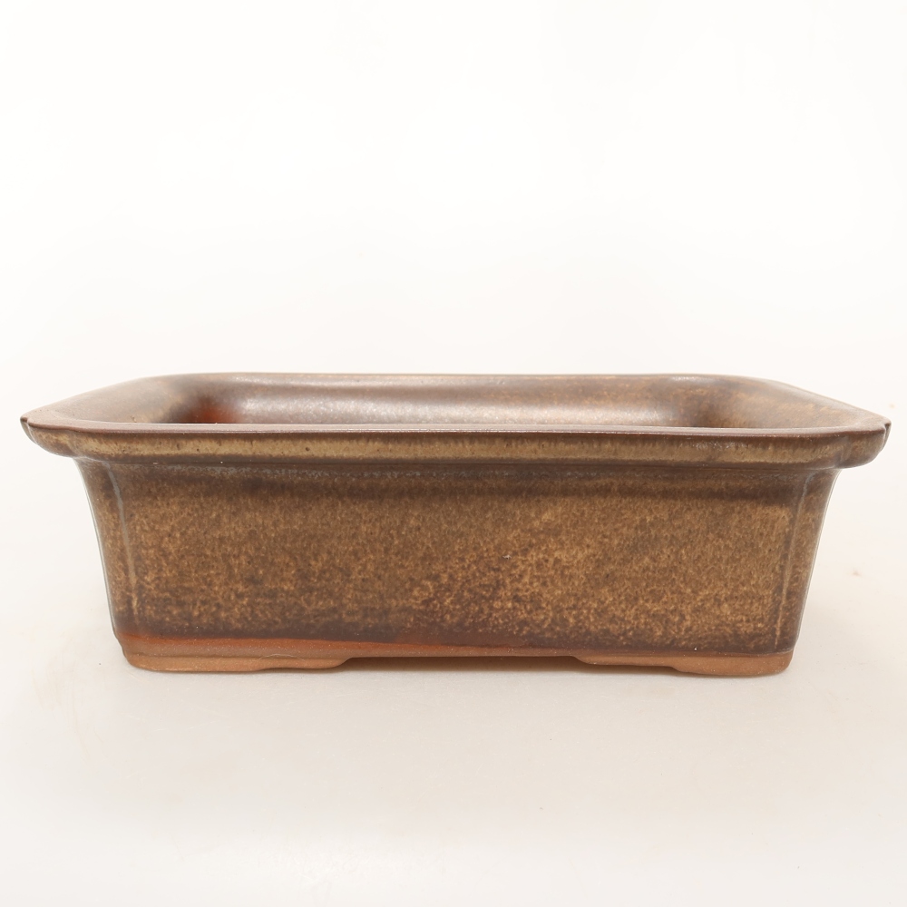 Keramische schaal  20 x 15,5 x 6 cm, kleur bruin