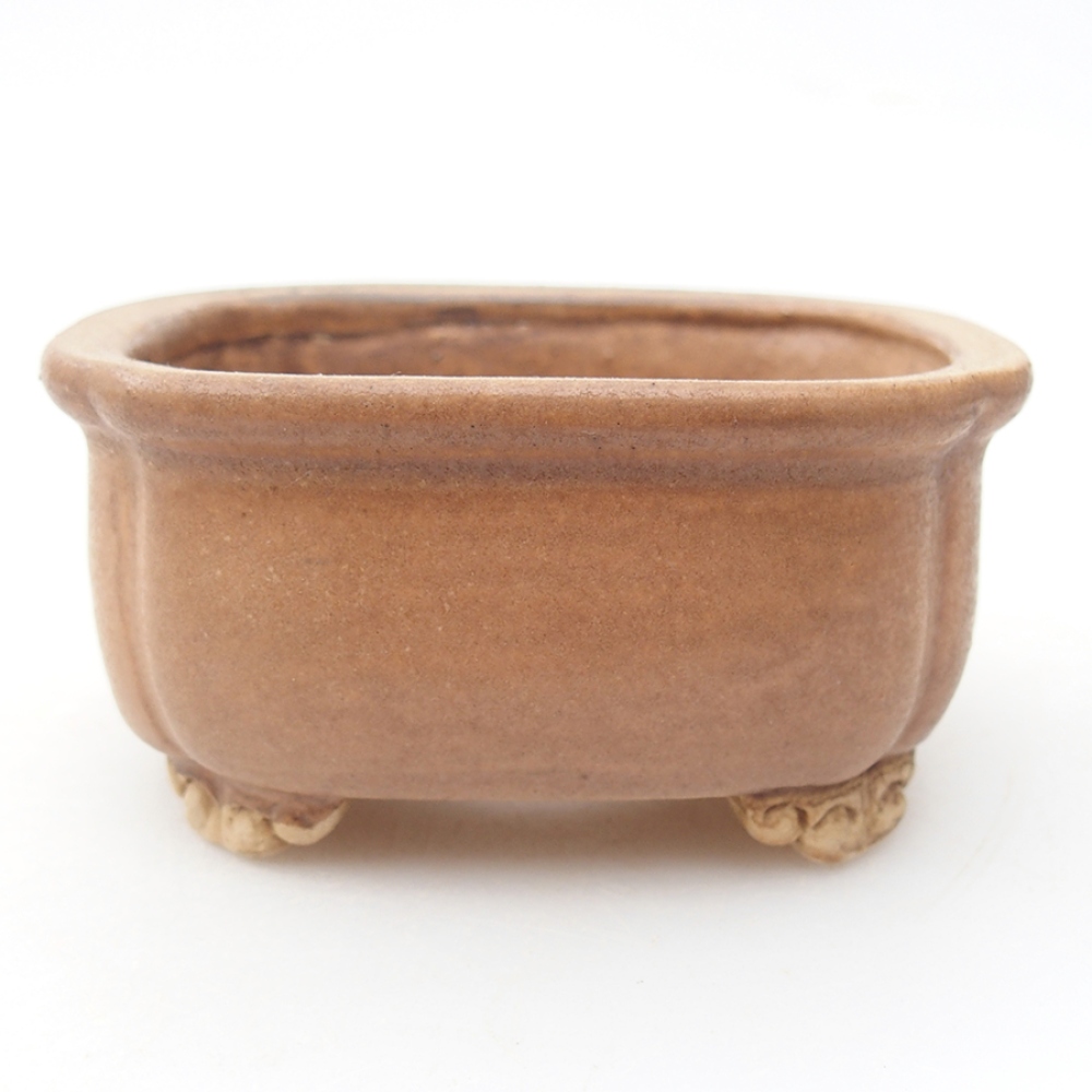 Bonsaischaal van keramiek 7,5 x 7 x 4 cm, roze