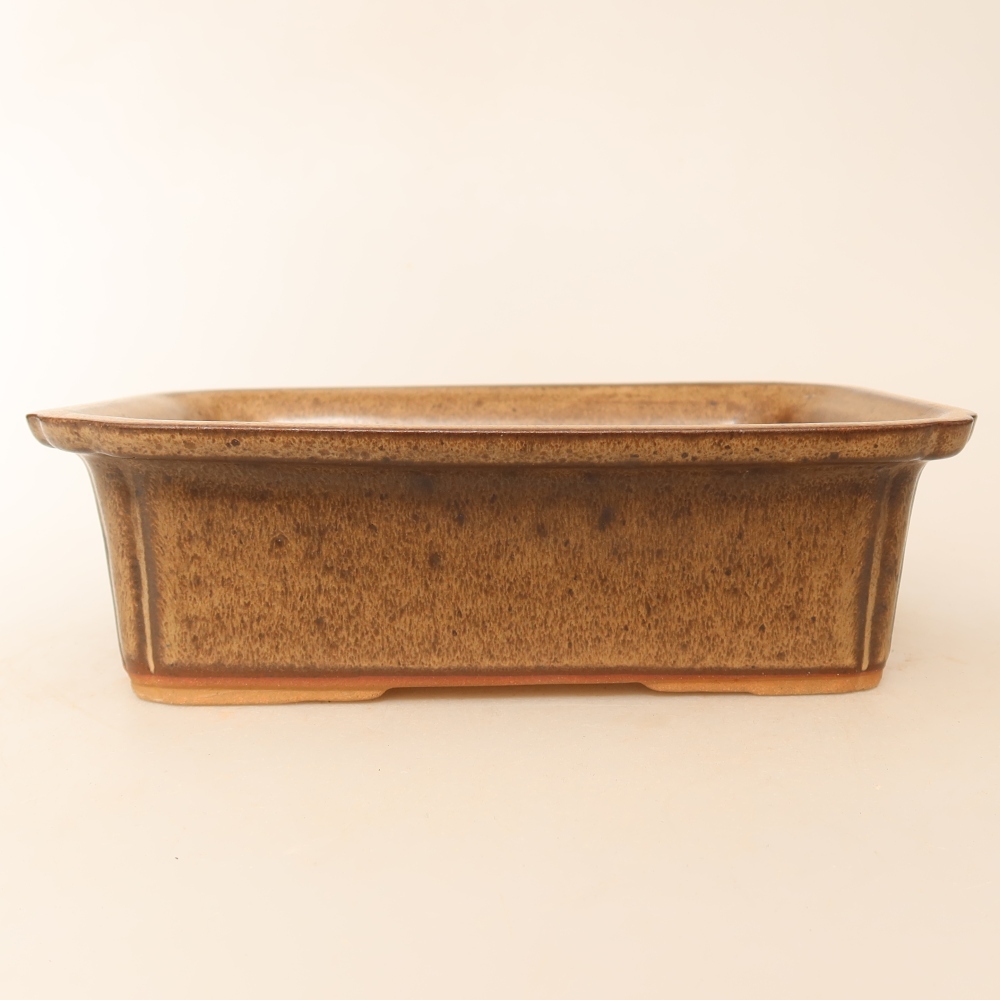 Keramische schaal  20 x 15,5 x 5,5 cm, kleur bruin