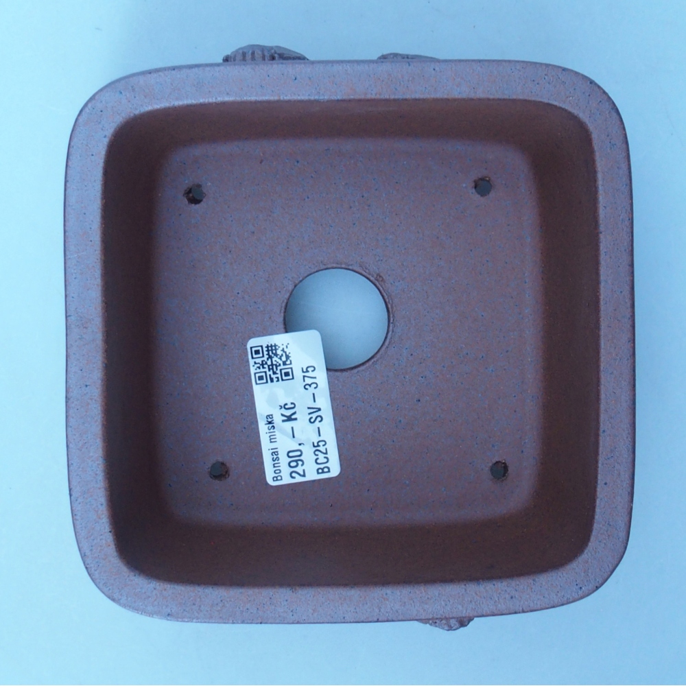Kom 13 x 13 x 8 cm bruin
