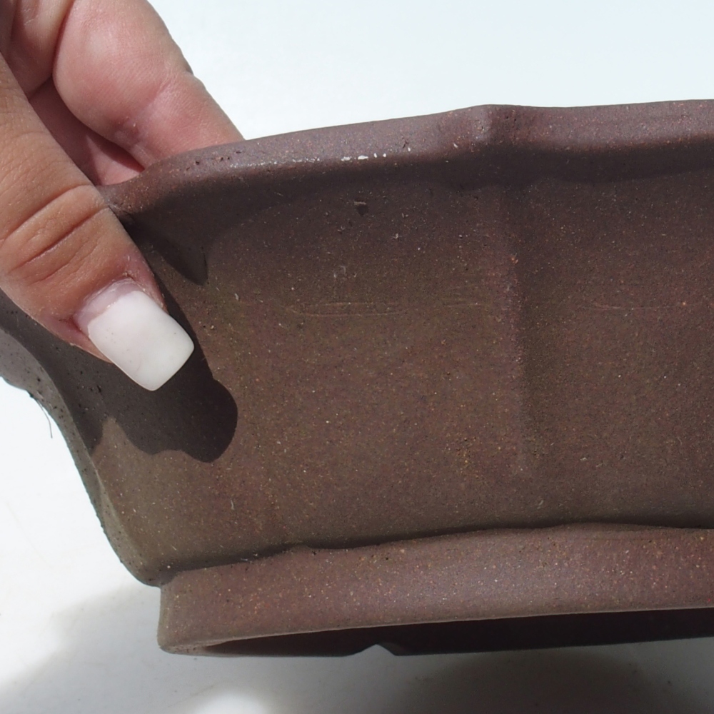 Bonsaischaal 24 x 24 x 7 cm berken bruin