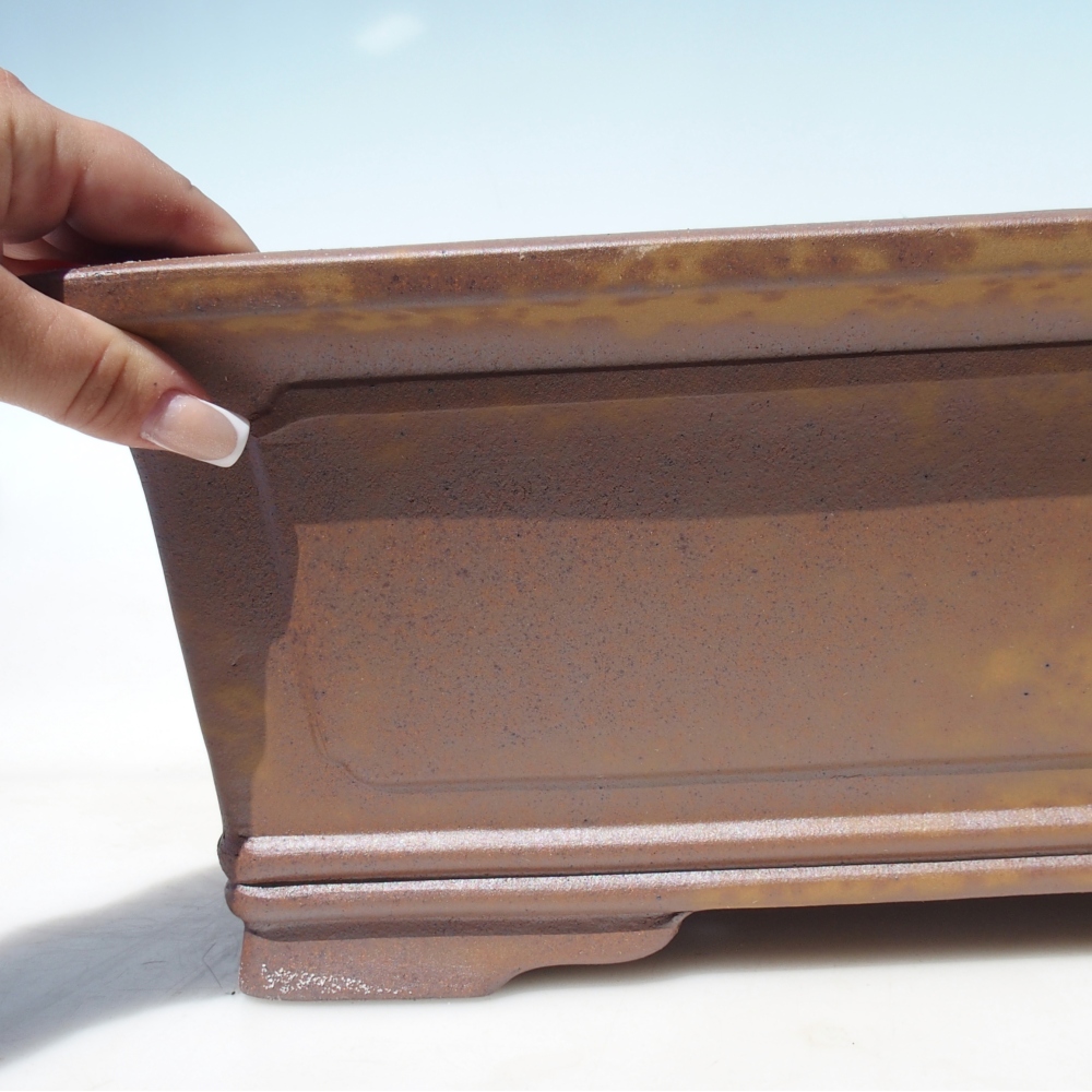 Schaal 41,5 x 30 x 15,5 cm bruin - UITSLUITEND PERSOONLIJK AFHALEN OF PALLETVERVOER