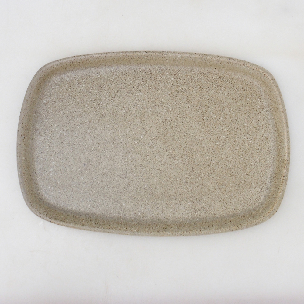 Keramische schotel H10 - 34 x 23,5 x 1,5 cm - beige